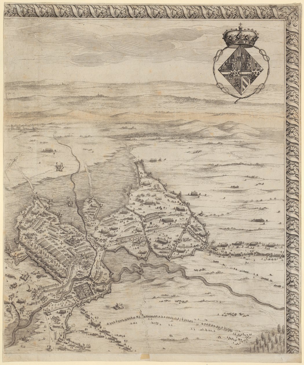 Utsnitt fra «Slaget ved Breda» av Jacques Callot