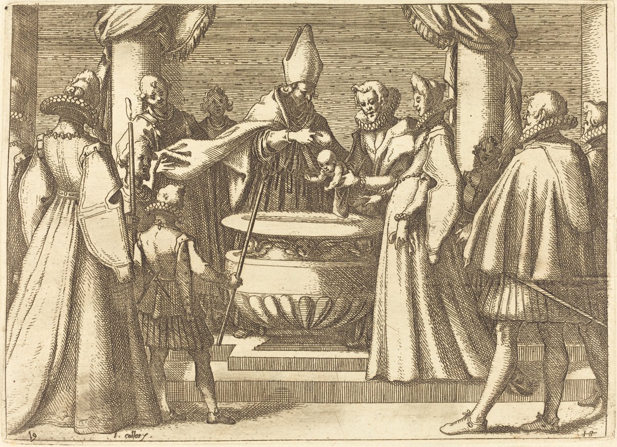 Dåp av prinsen av Spania av Jacques Callot