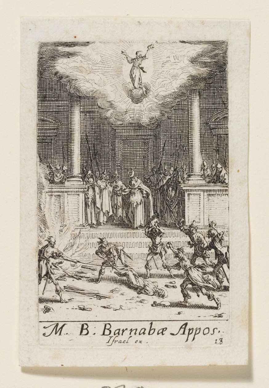 Apostelen Barnabas (Barnabae Apost.) av Jacques Callot