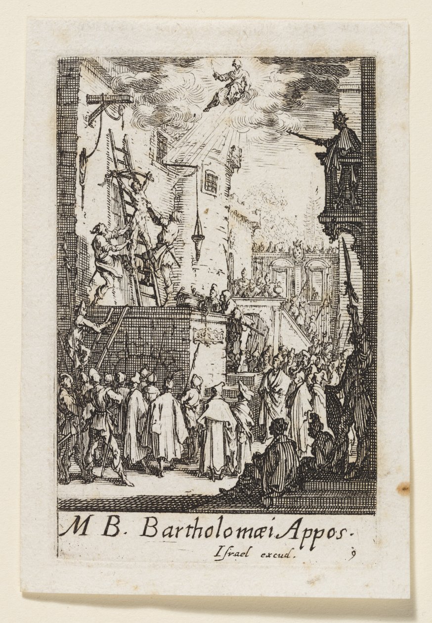 Apostelen Bartolomeus (Bartholomaei Apost.) av Jacques Callot