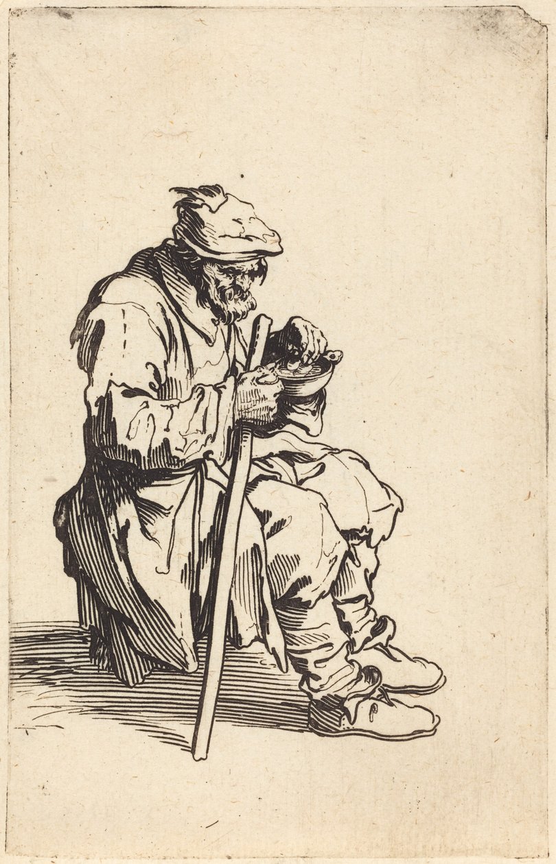 Tigger som spiser av Jacques Callot
