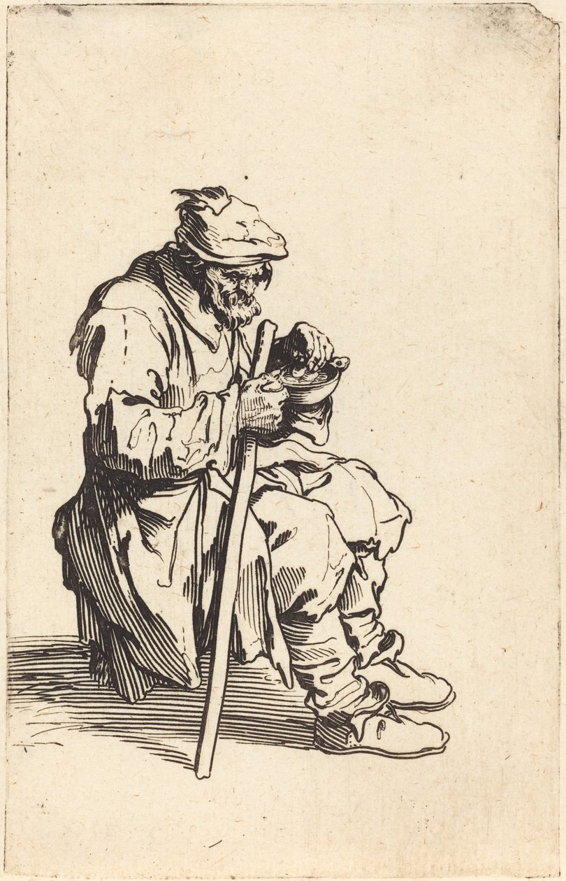 Tiggerspising, ca. 1622. av Jacques Callot