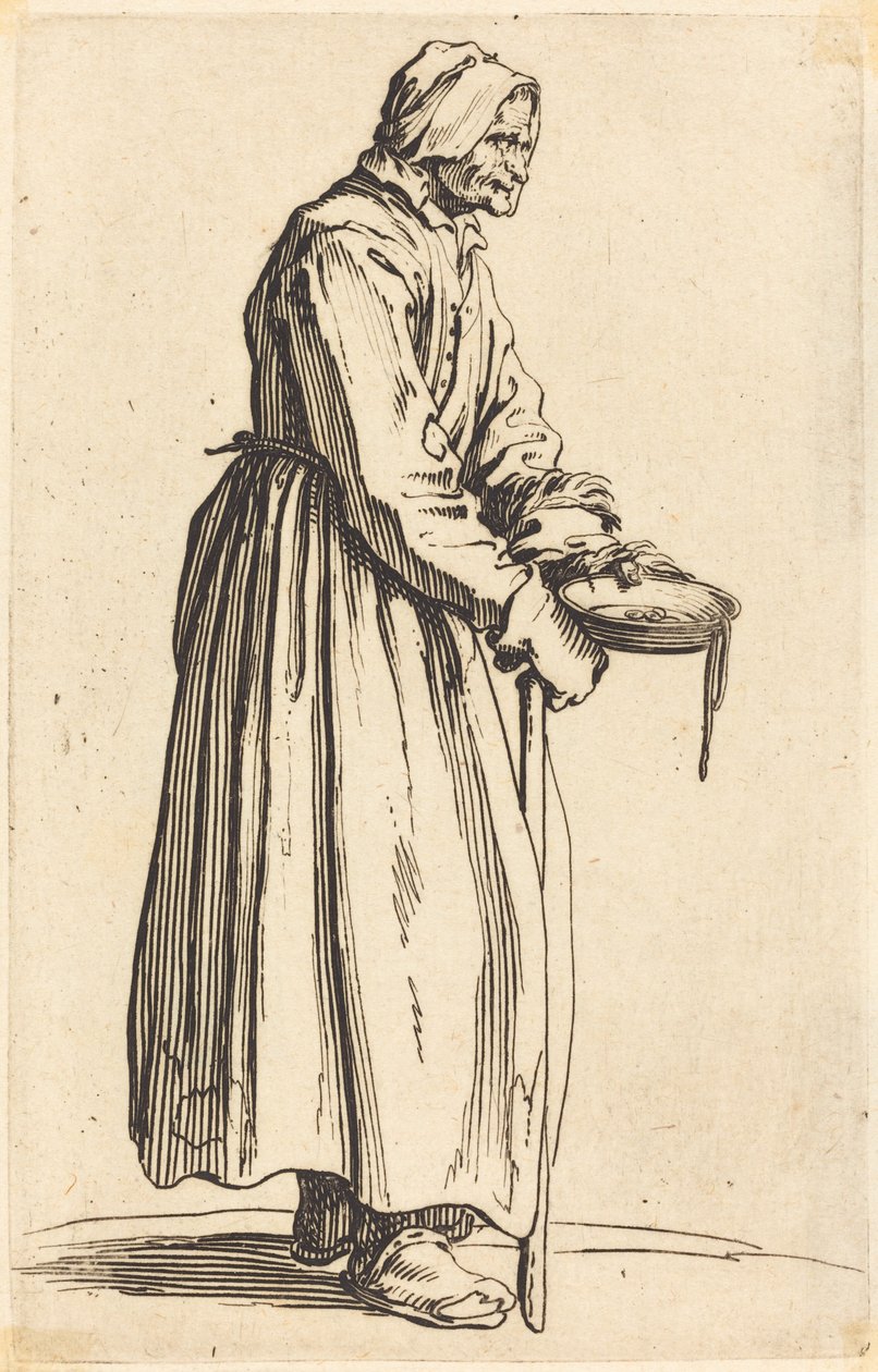 Tiggerkvinne med pan av Jacques Callot