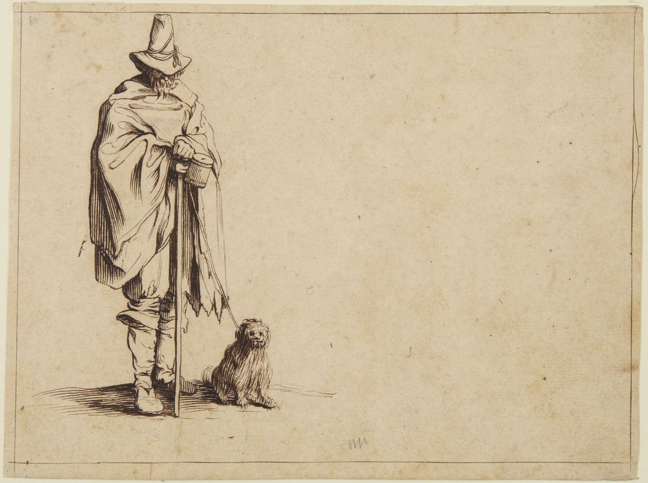Tigger med hund av Jacques Callot