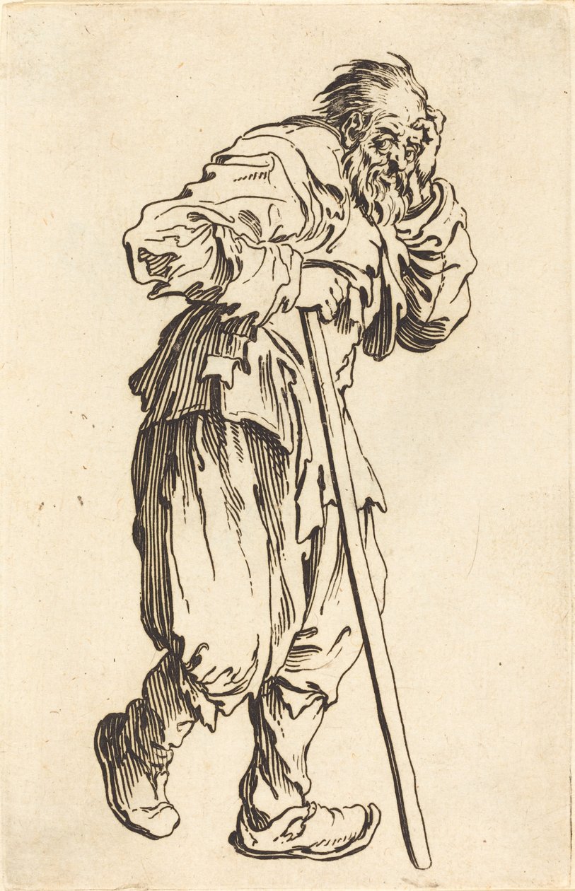 Tigger med en pinne, ca. 1622. av Jacques Callot