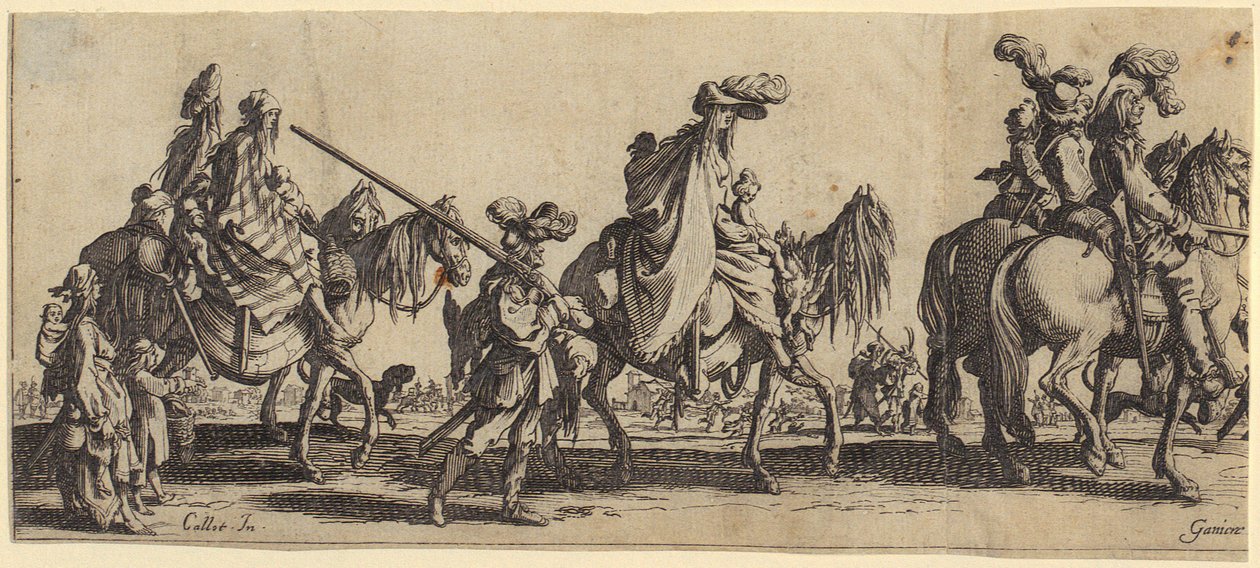 Bohemene [omstreifere] på farten av Jacques Callot