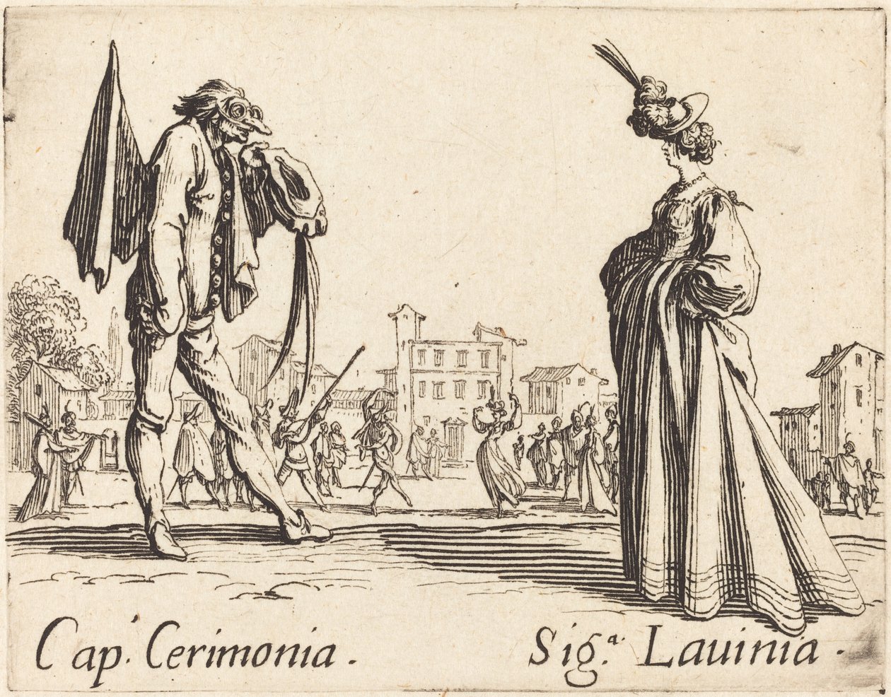 Lokk. Cerimonia og Siga. Lavinia, ca. 1622. av Jacques Callot