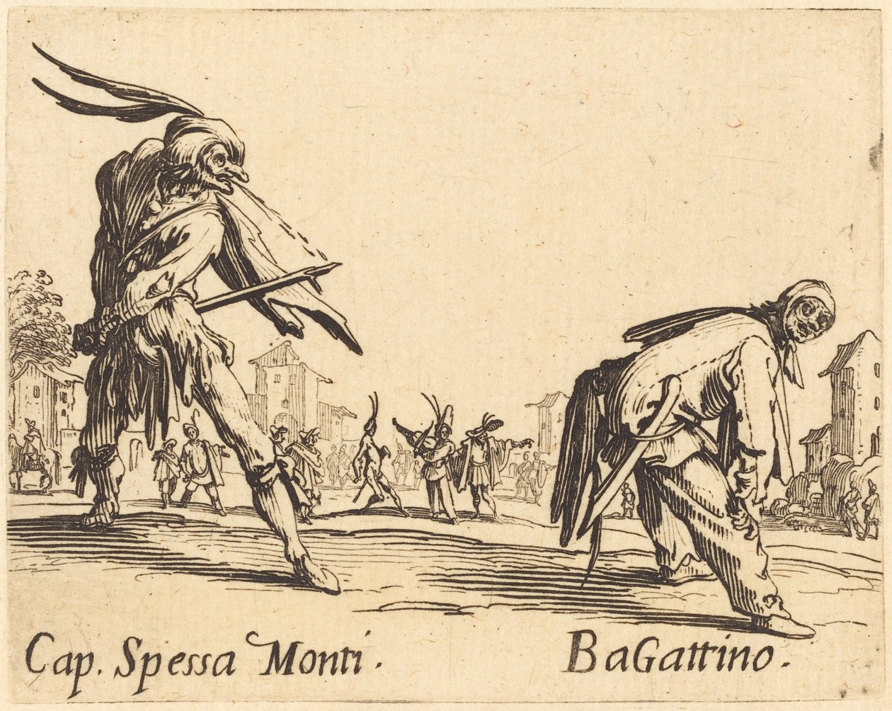 Cap. Spessa Monti og Bagattino av Jacques Callot