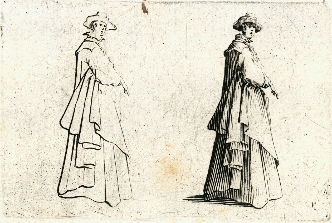 Capricci av forskjellige figurer … (gravering) av Jacques Callot