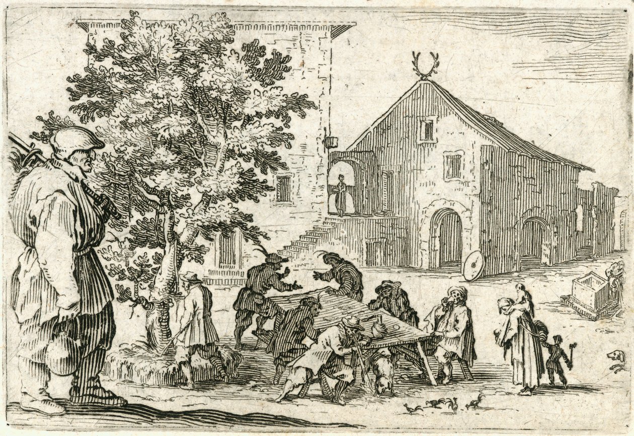 Lure av forskjellige figurer av Jacques Callot