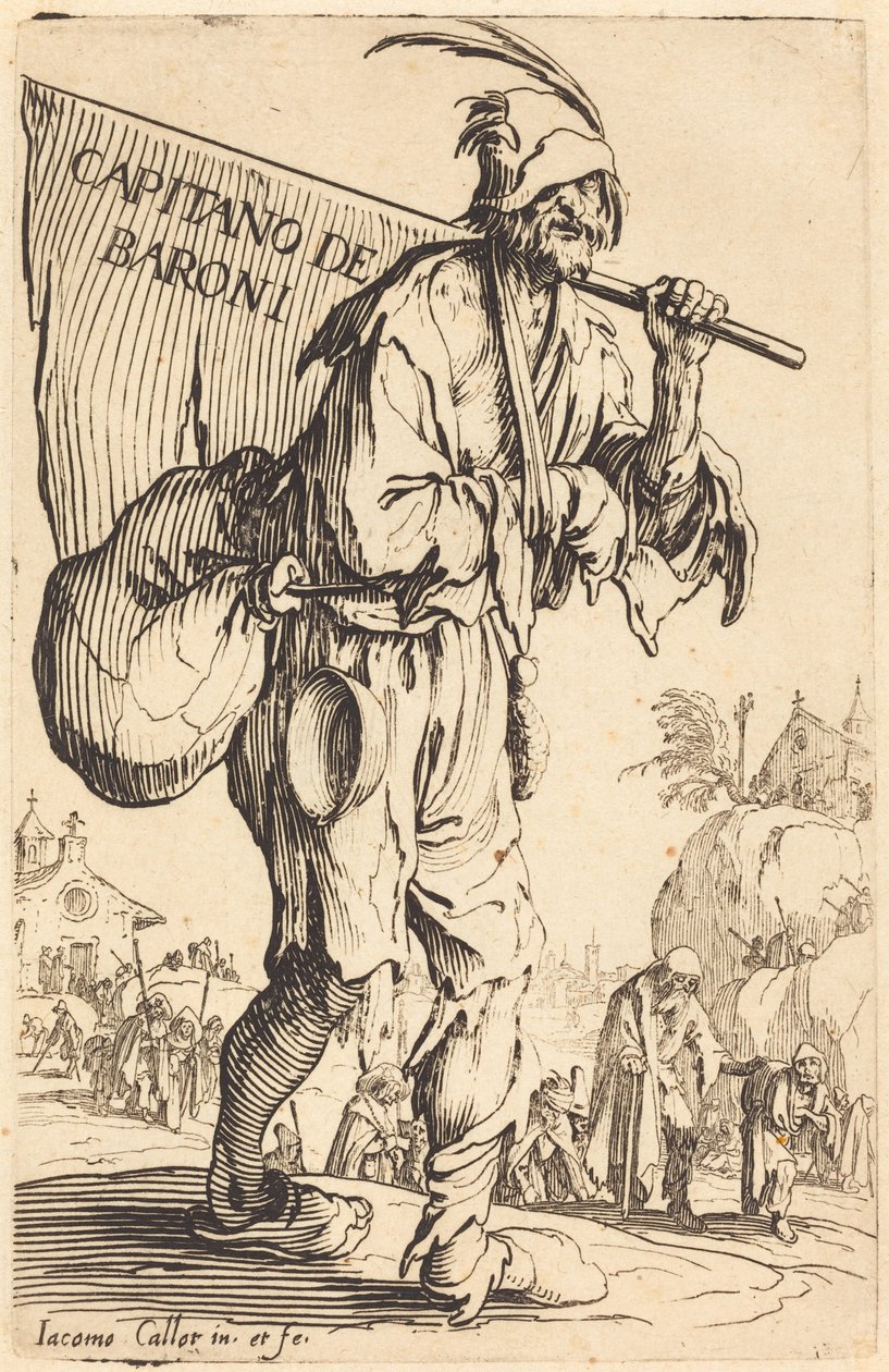Baronenes kaptein av Jacques Callot