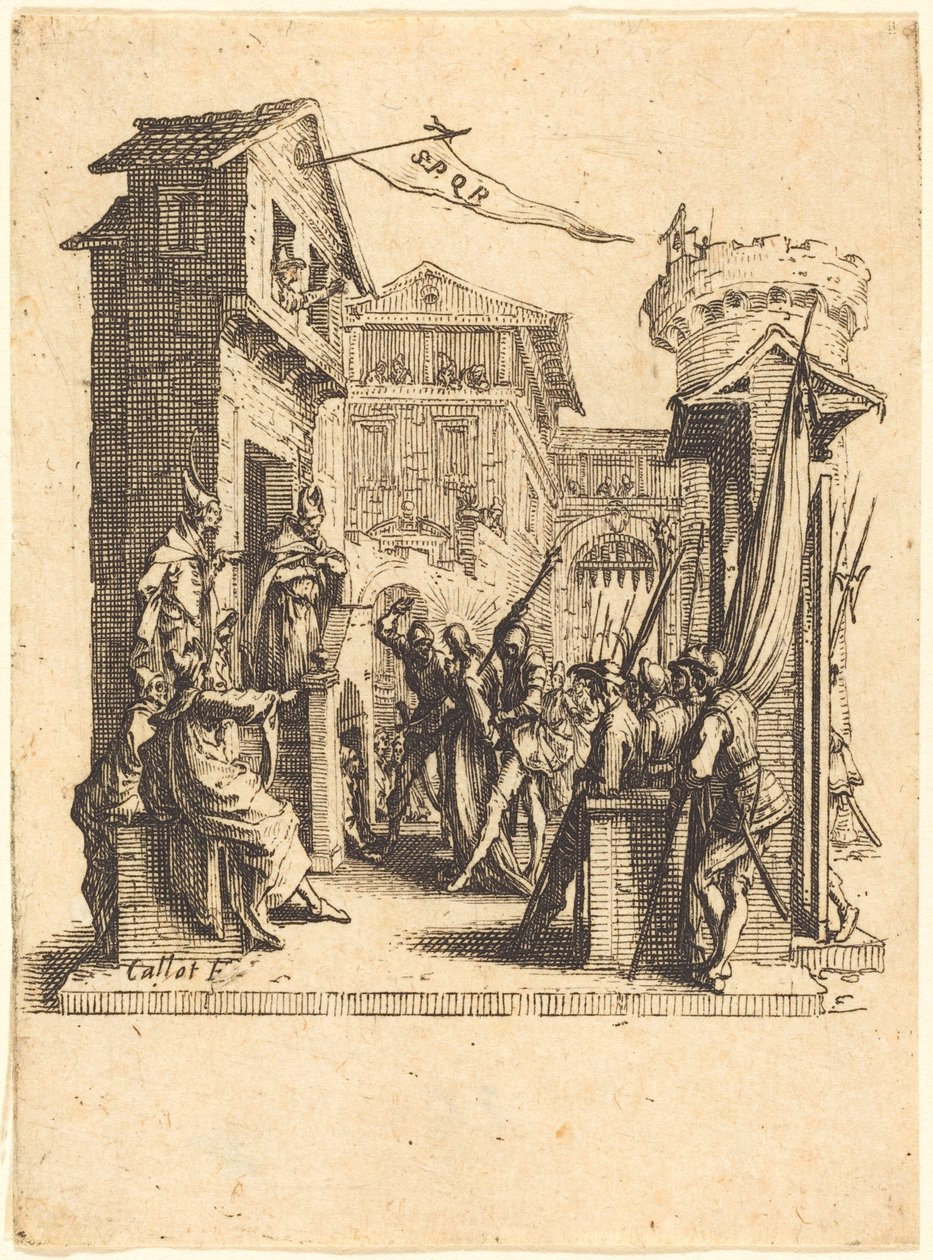 Kristus før Kaifas av Jacques Callot