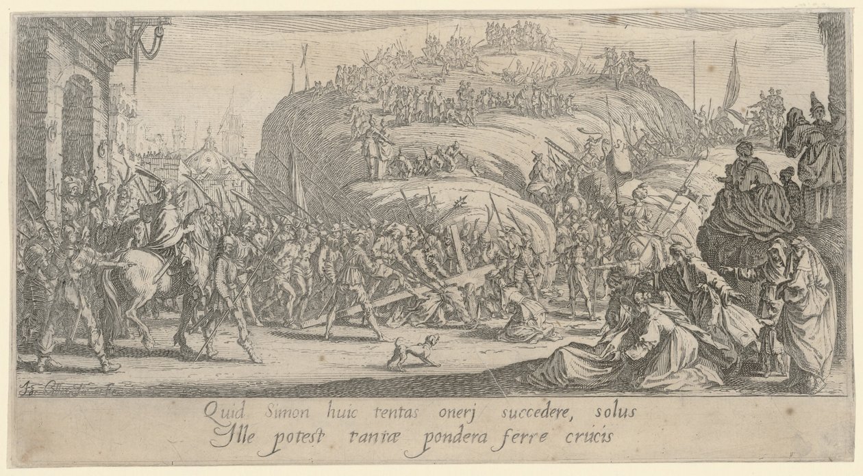 Kristus bærer korset av Jacques Callot