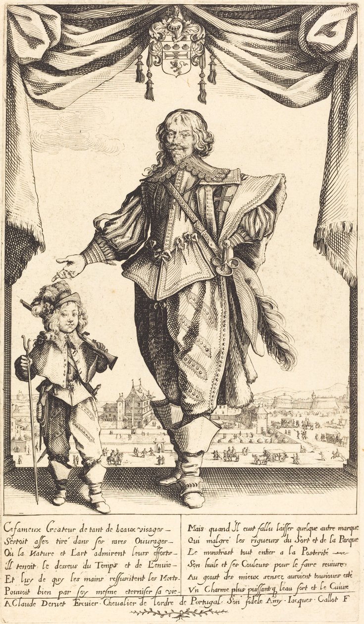 Claude Deruet og hans sønn, Jean av Jacques Callot