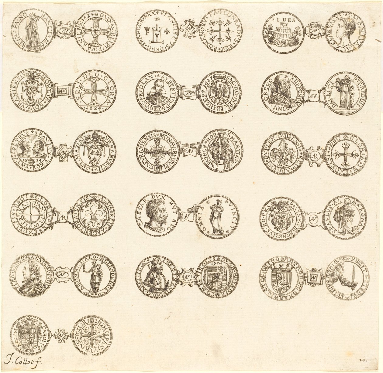 Mynter [plate 10] av Jacques Callot