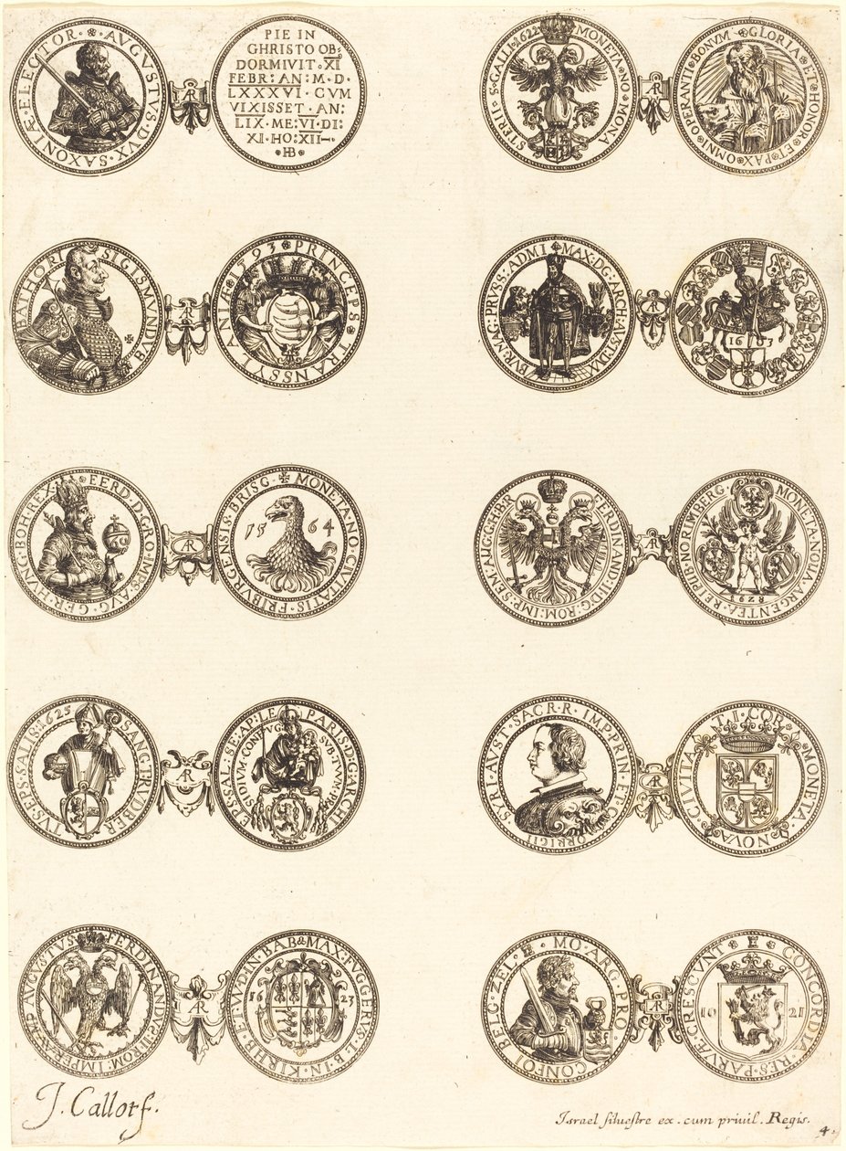 Mynter [plate 4] av Jacques Callot