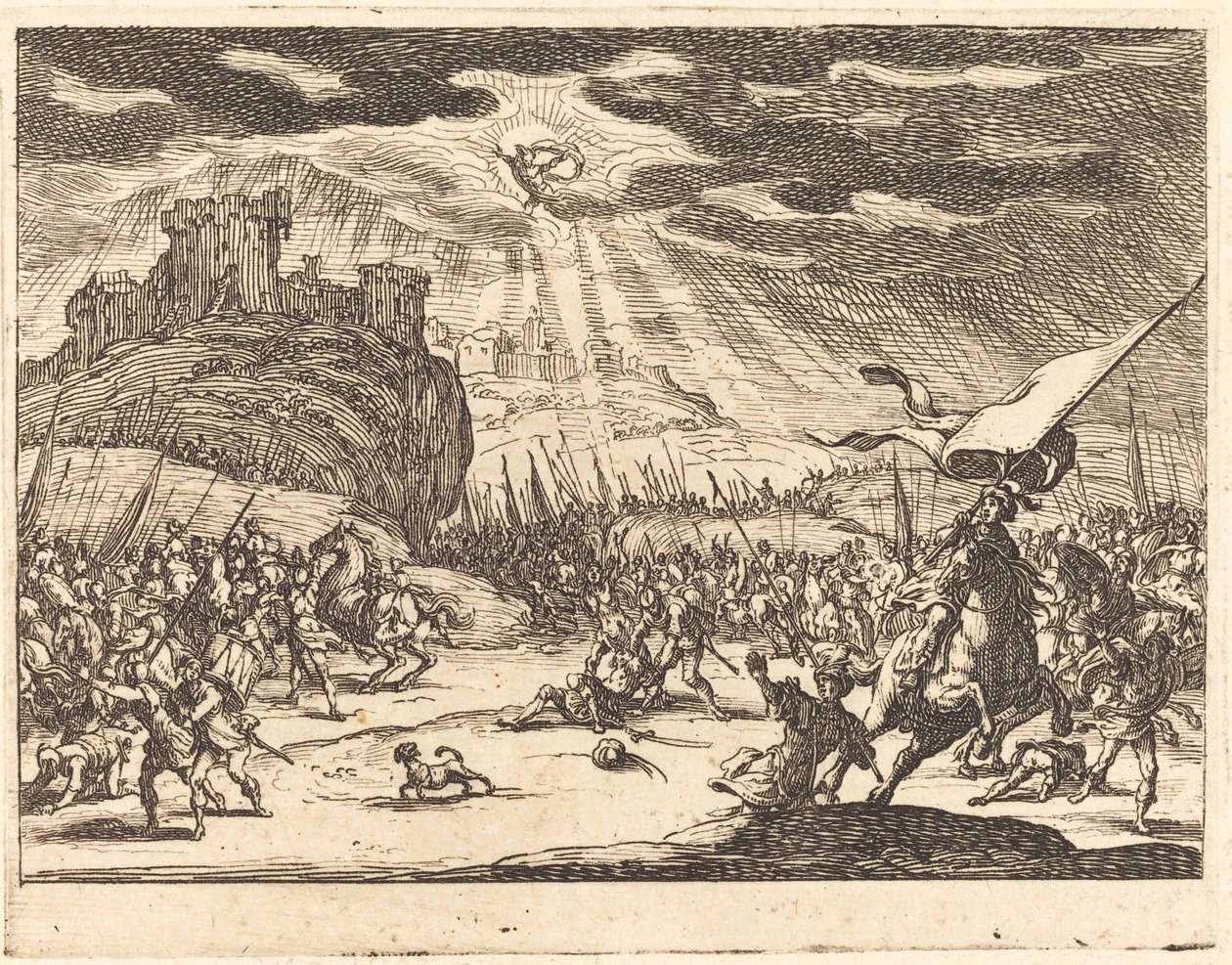 Omvendelse av Paulus, 1635. av Jacques Callot