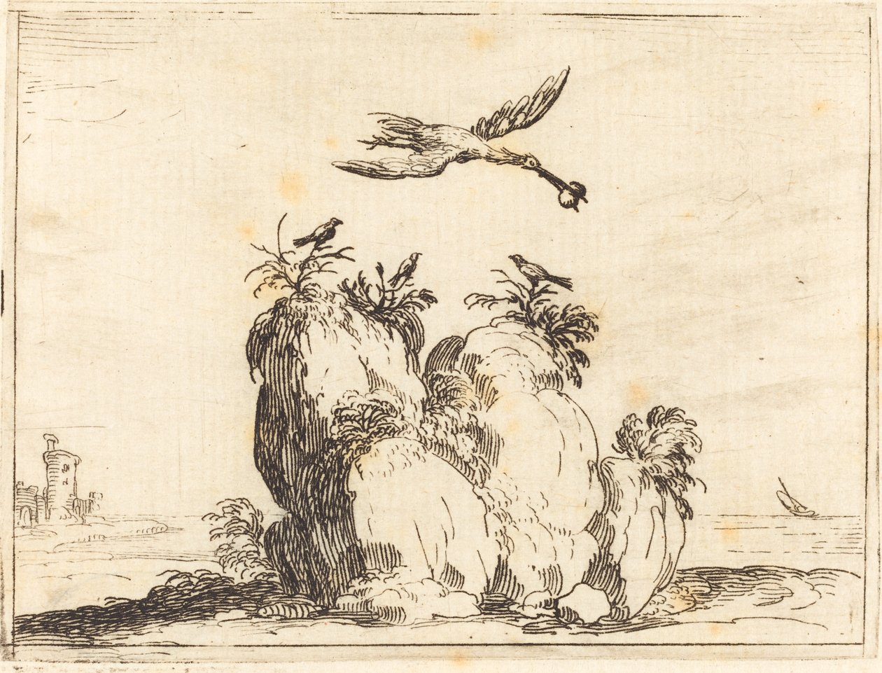 Crane Flying av Jacques Callot