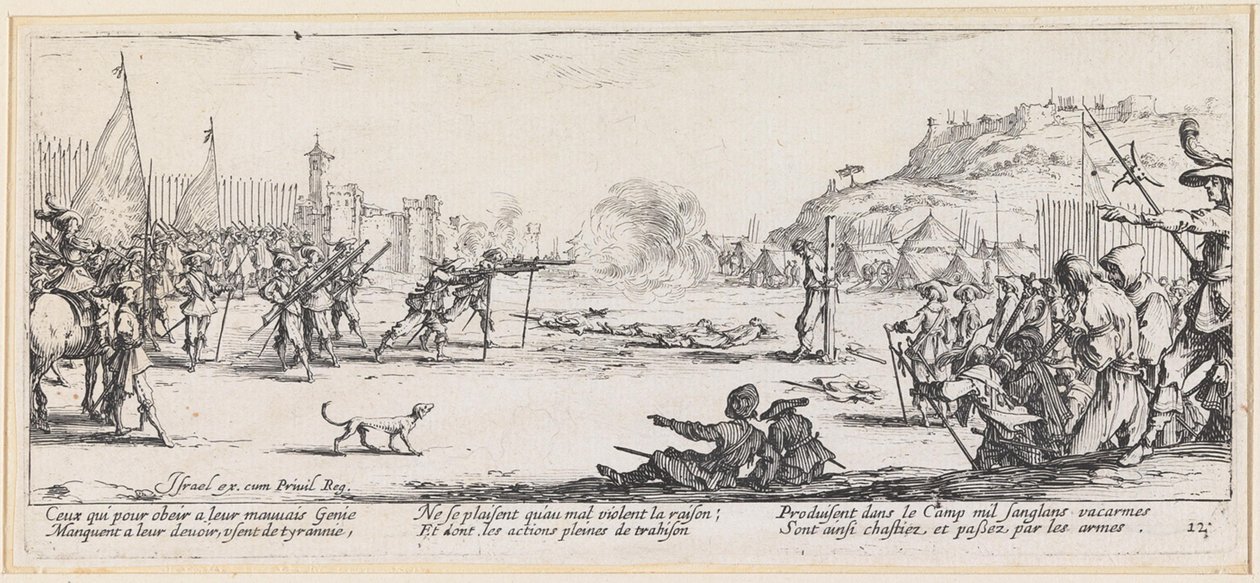 Om skuddvekslingen av Jacques Callot