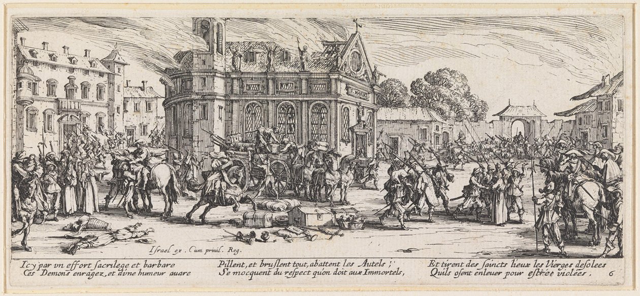 Tyveriet av kirkens skatter av Jacques Callot