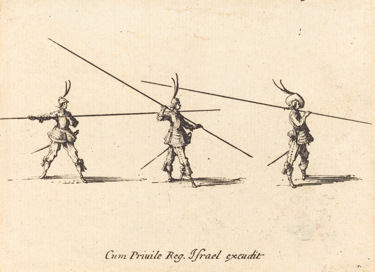 Bor med Tilted Pikes av Jacques Callot