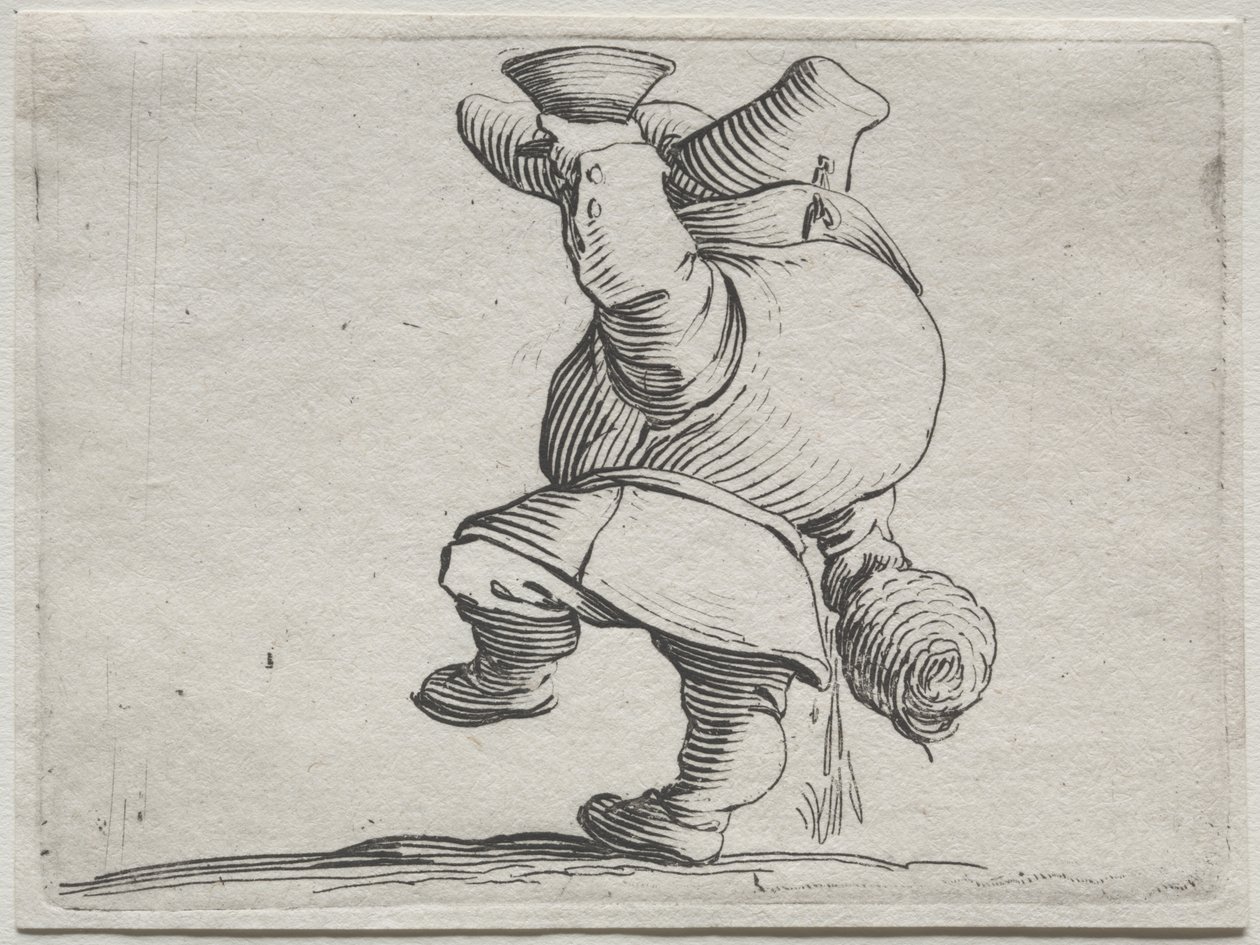Ulike pukkelryggede figurer av Iacopo Callot (Drinker Seen From Behind) av Jacques Callot