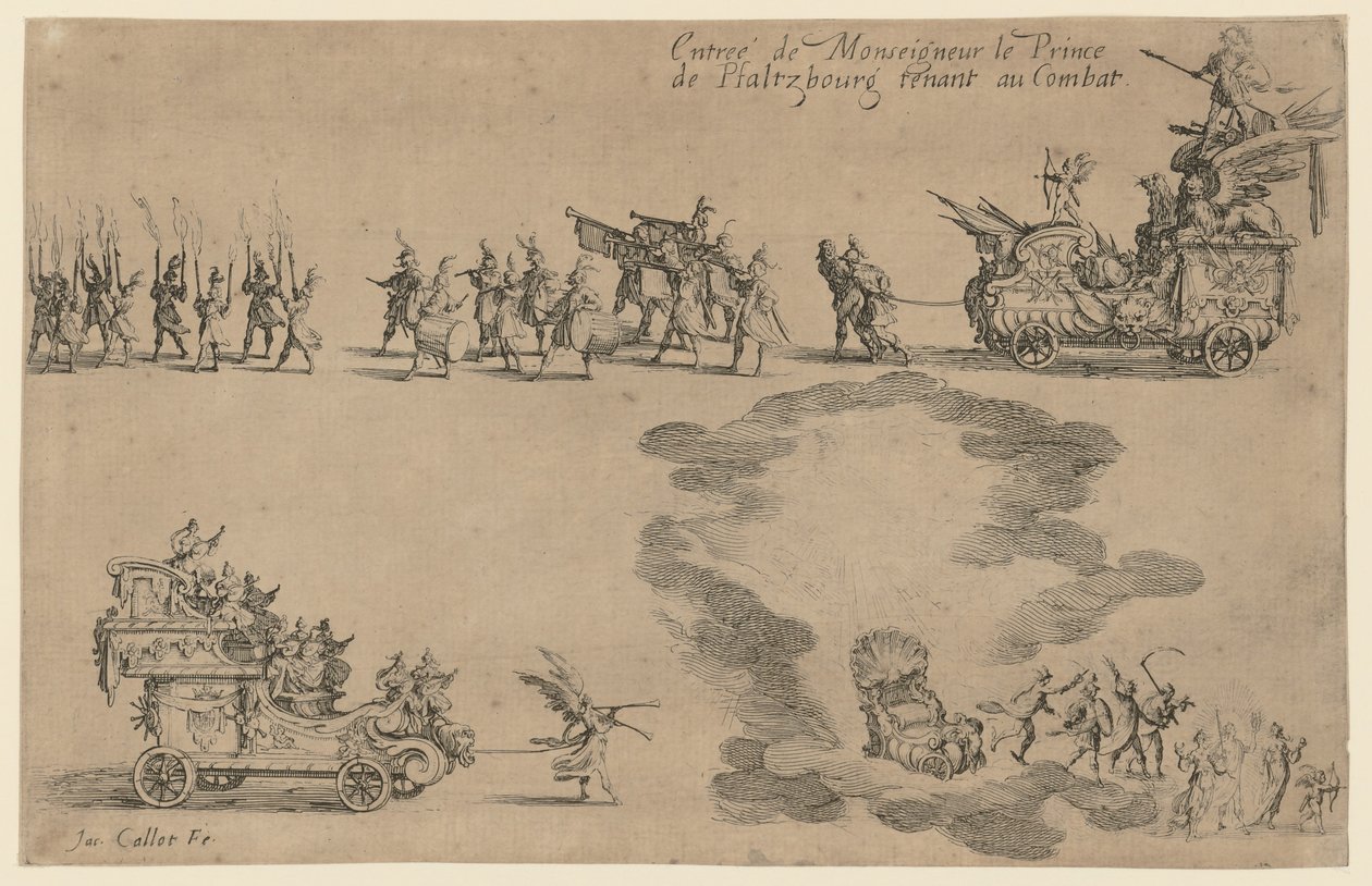 Prinsen av Pfalzburgs ankomst av Jacques Callot