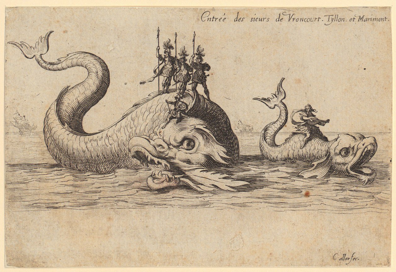 Prinsen av Pfalzburgs inntog, blad 2 fra serien «Turneringen» av Jacques Callot