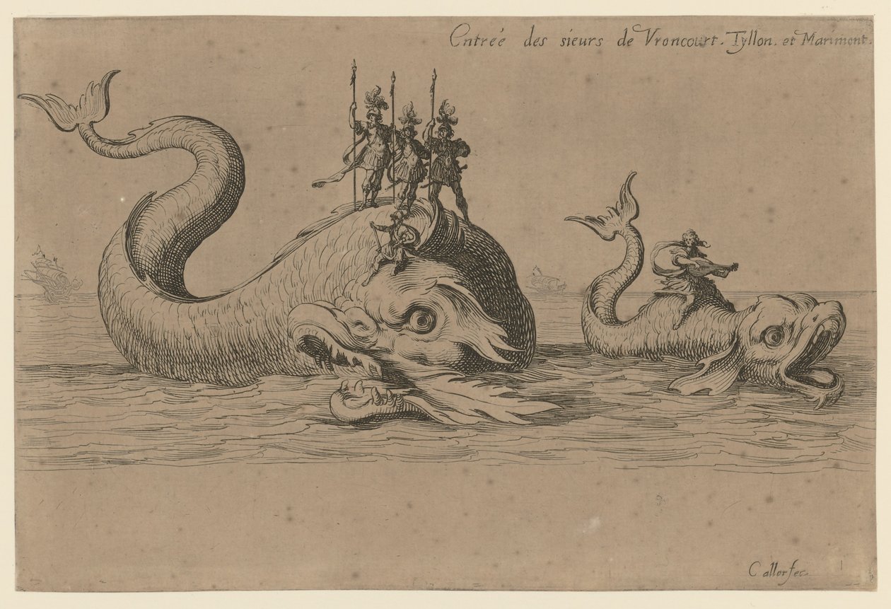 Innflytting av Monsieur de Vroncourt, Tyllon og Marimont av Jacques Callot
