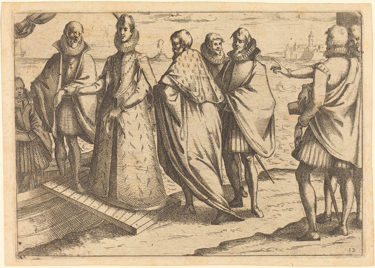 Ombordstigning i Genova av Jacques Callot