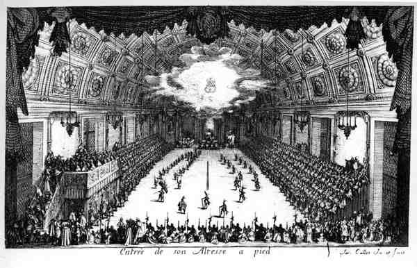 Inngang til Hans Høyhet til fots av Jacques Callot