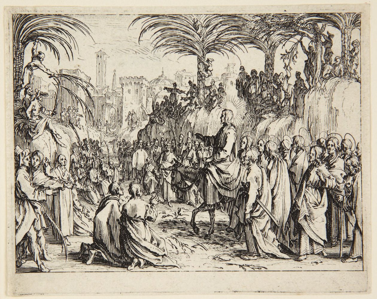 Inntoget i Jerusalem av Jacques Callot
