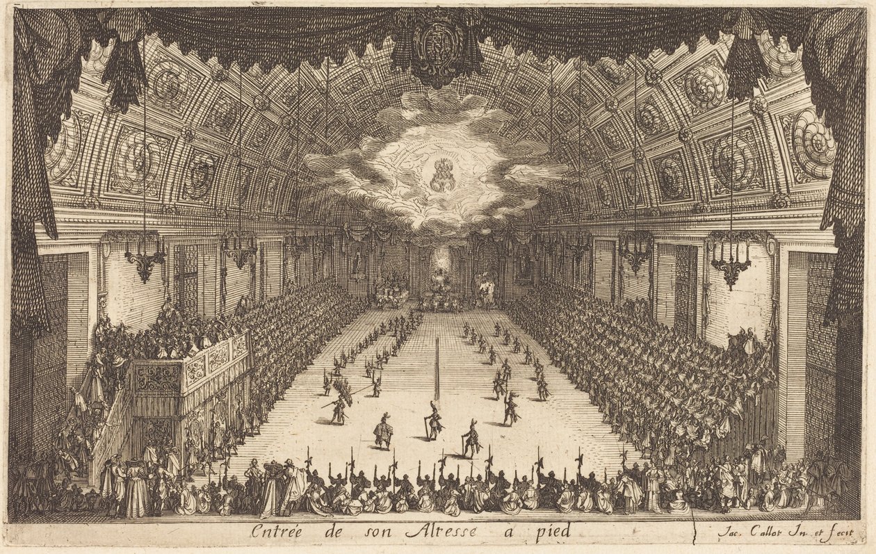 Hans Høyhets inntog til fots av Jacques Callot