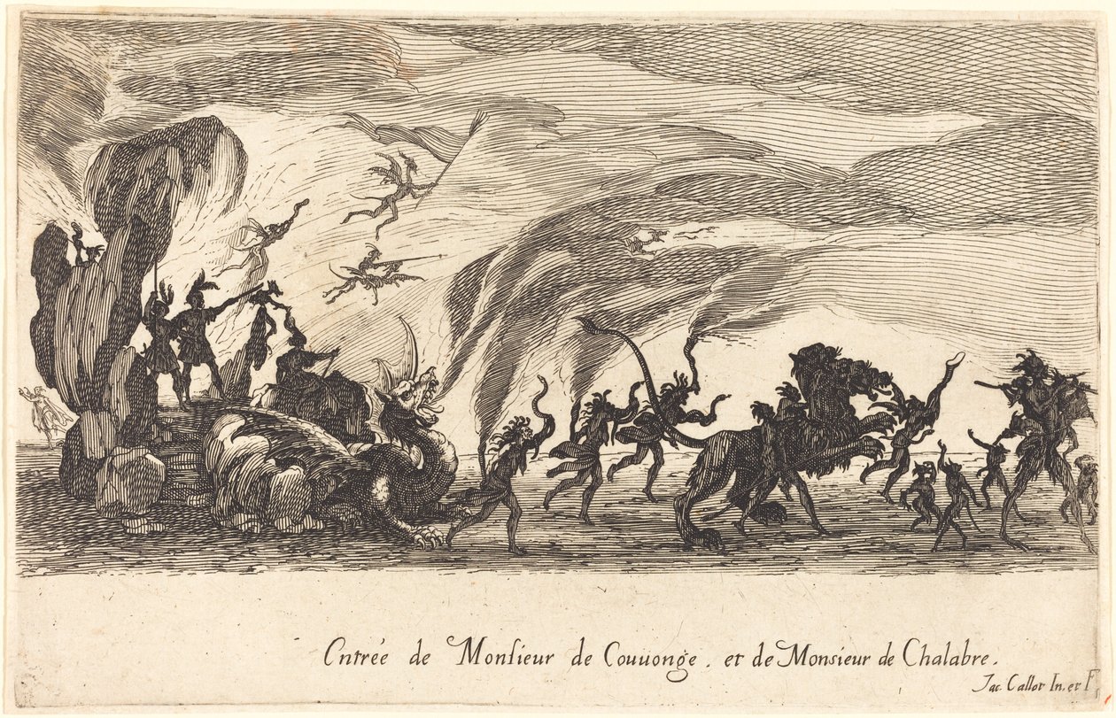 Inntreden av M. de Couvonge og M. de Chalabre av Jacques Callot