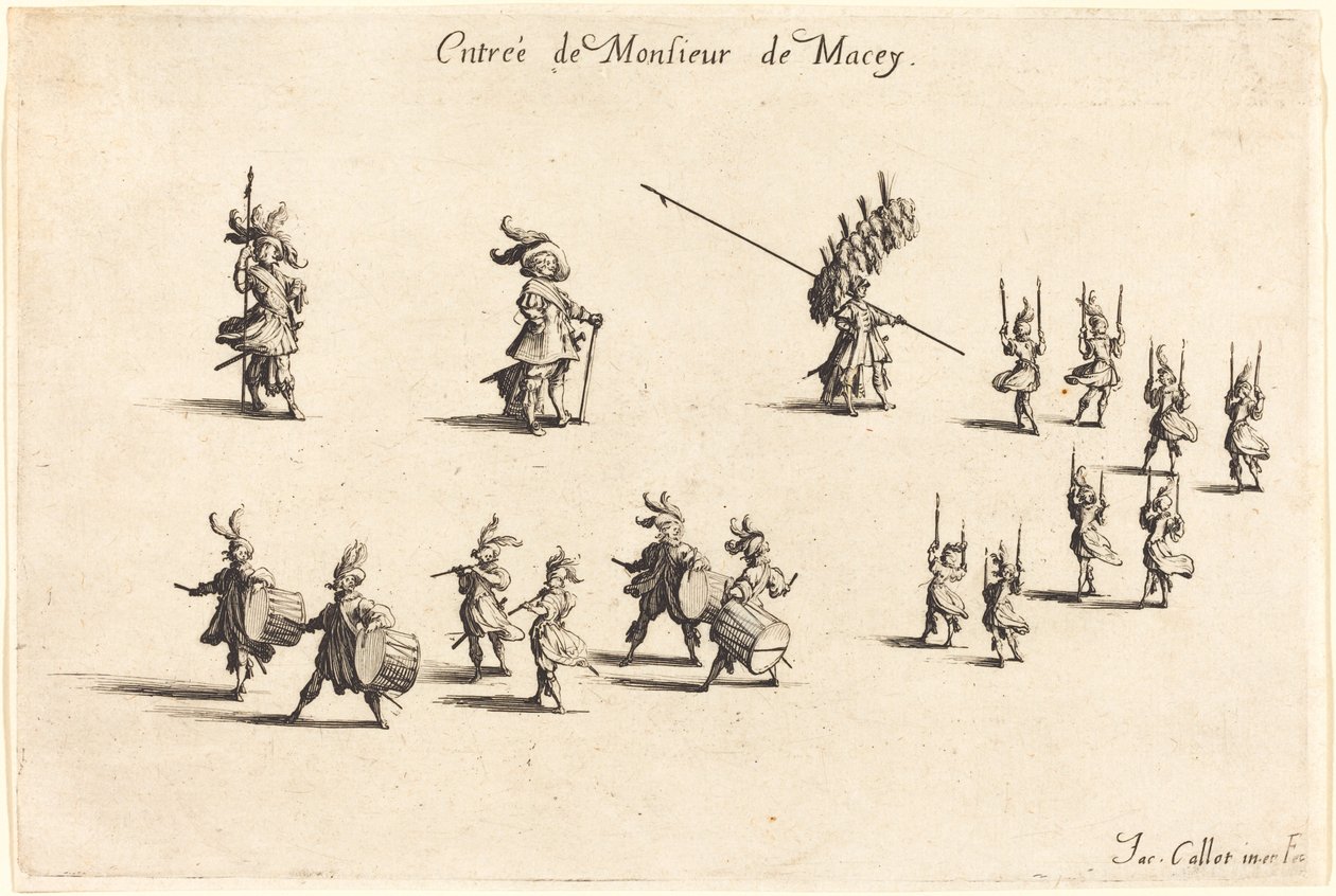 Innføring av M. de Macey, 1627. av Jacques Callot