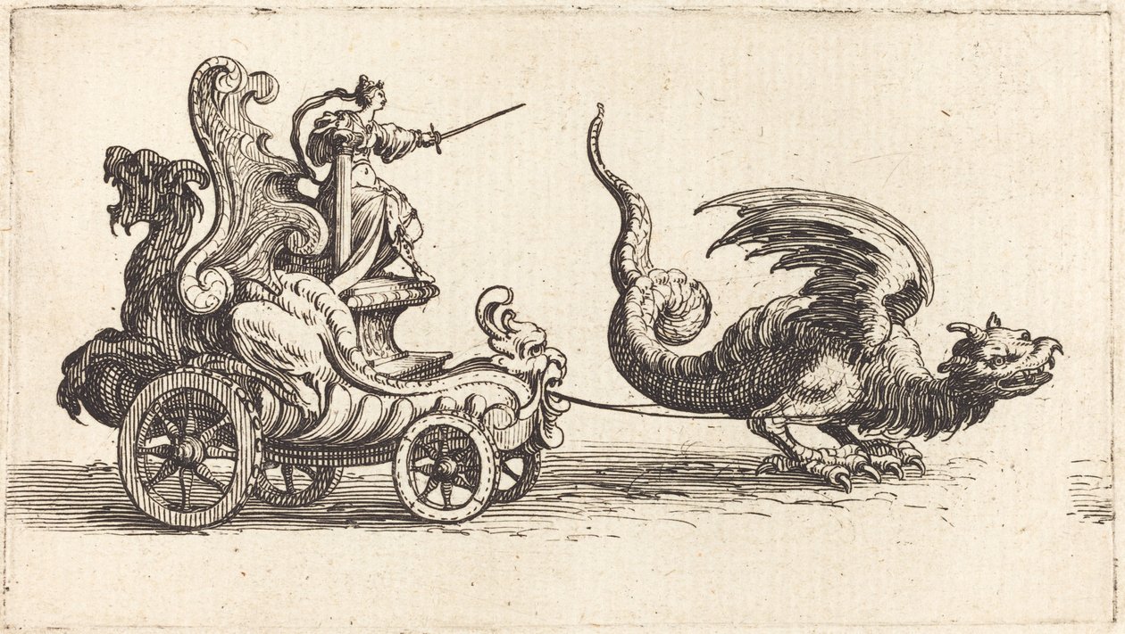 Inntreden av Monseigneur Henry de Lorraine, Marquis de Moy, under navnet Pirandre av Jacques Callot