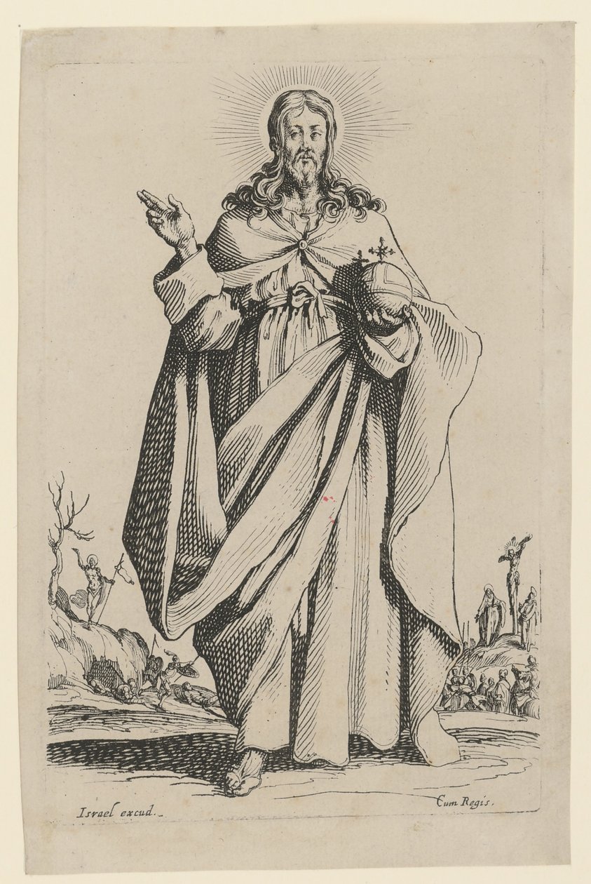 Frelseren, blad 2 i serien «Jesus, de tolv apostlene og Maria» av Jacques Callot