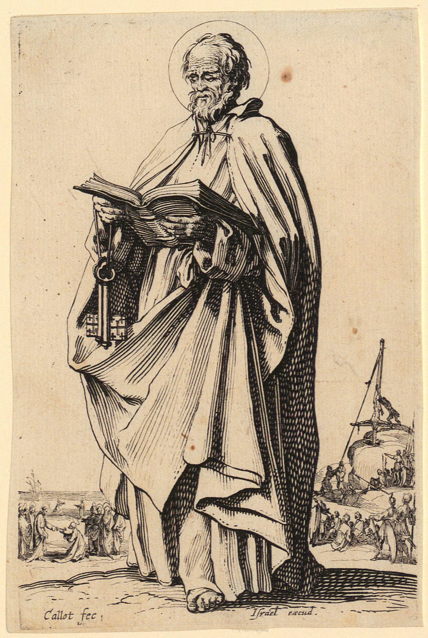 Frelseren, blad 2 fra serien «Jesus, de tolv apostlene og Maria» av Jacques Callot