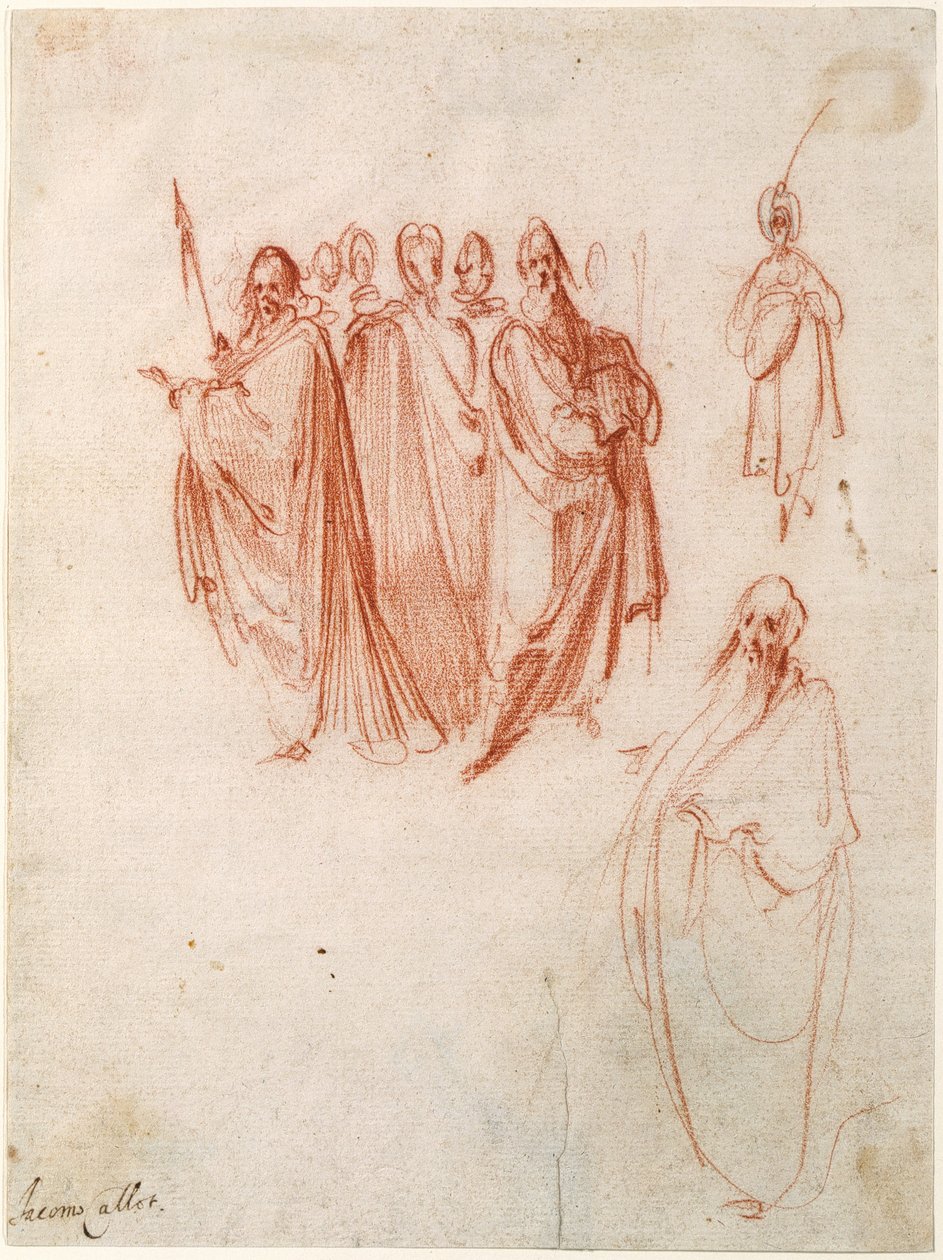 Figurstudier [recto]; Figurskisser [verso] av Jacques Callot