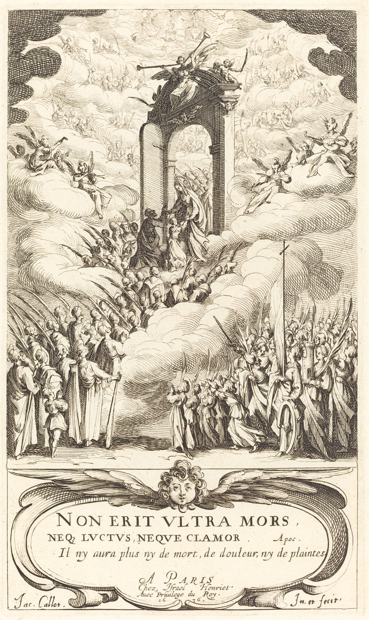 Frontispice for "The Calendar of Saints" av Jacques Callot