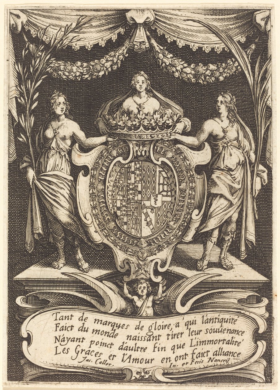 Frontispice for "The Combat at the Barrier" av Jacques Callot