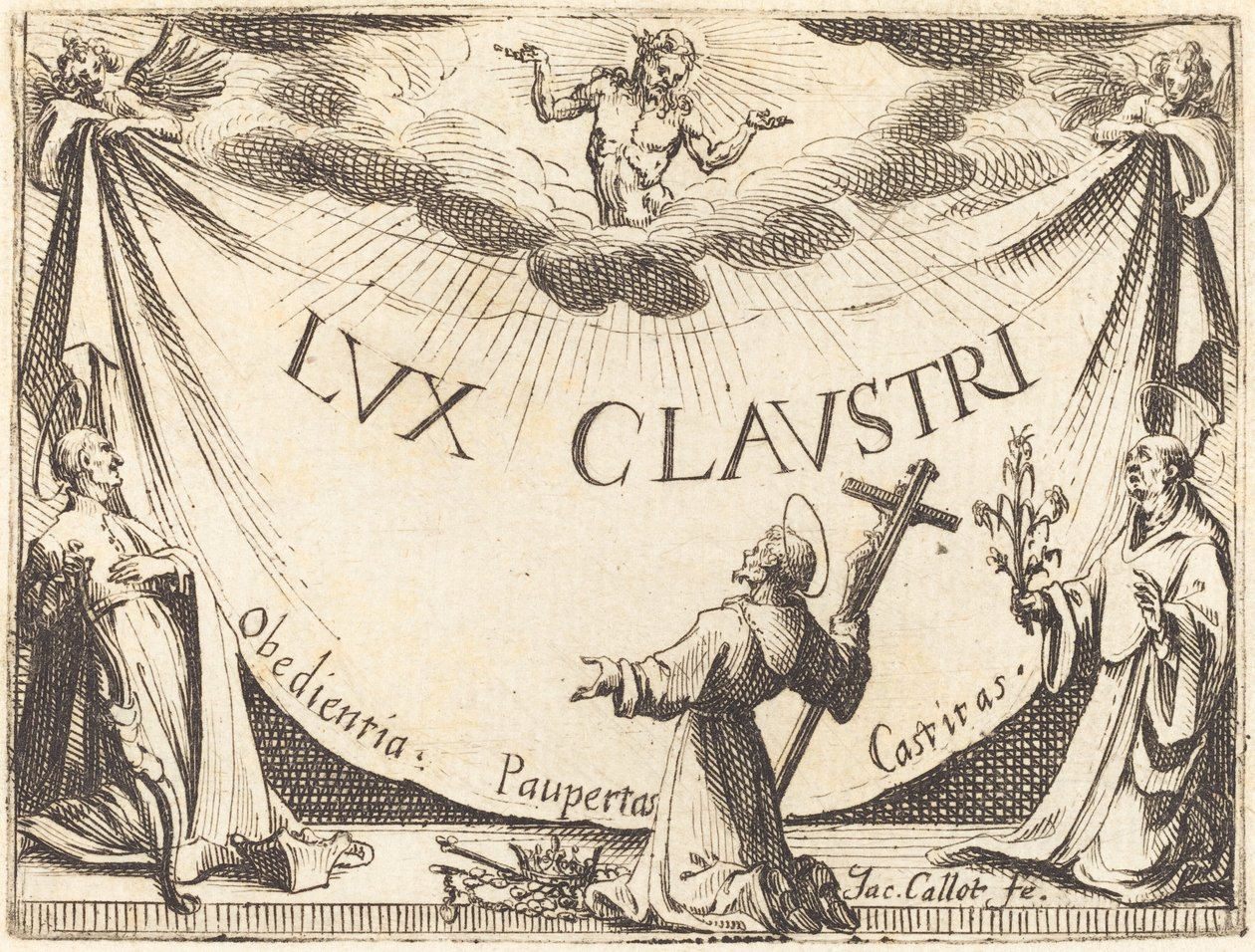 Frontispice for "The Light of the Cloister" av Jacques Callot