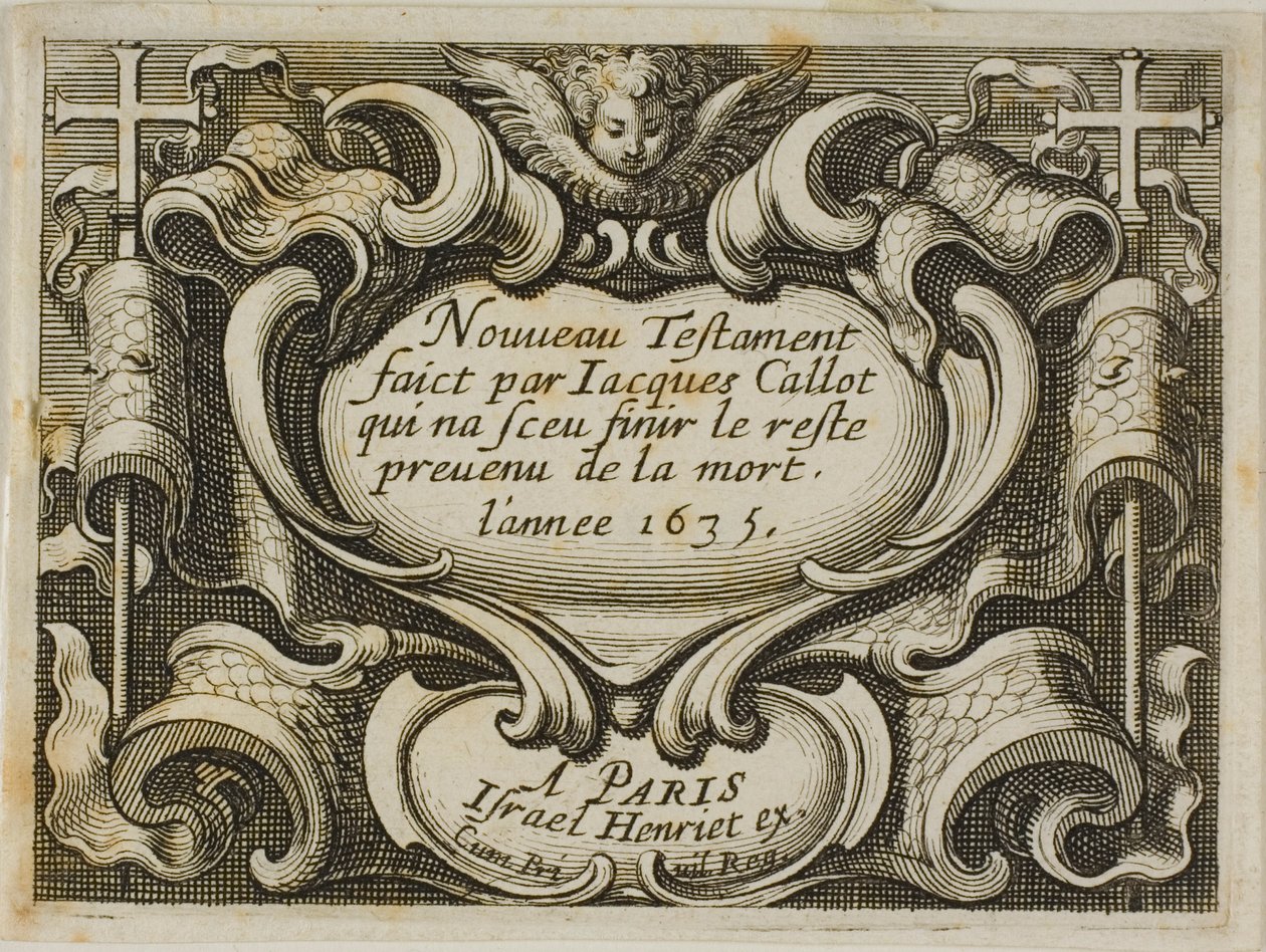 Frontispice, fra Det nye testamente av Jacques Callot