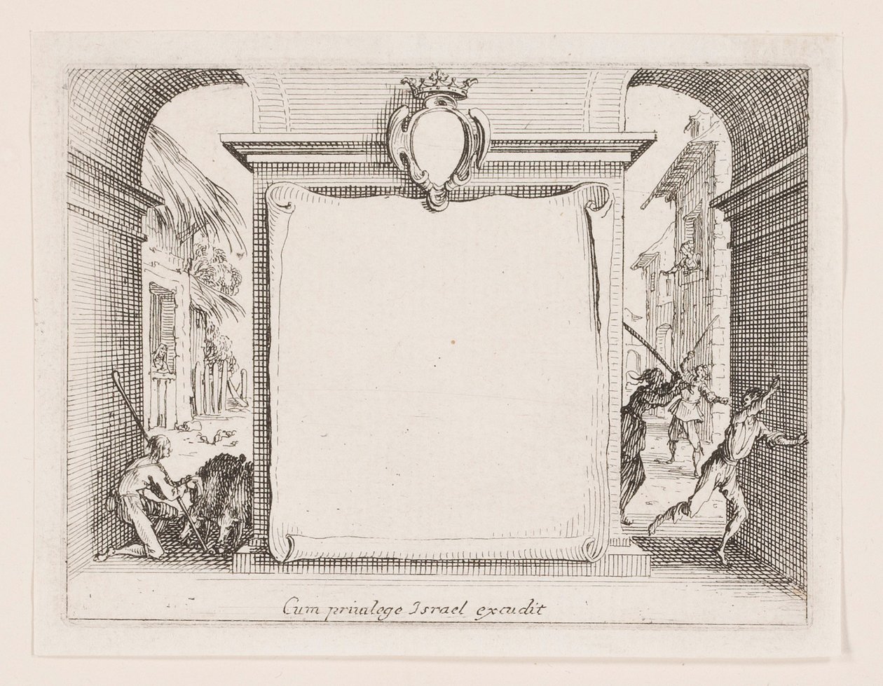 Frontispice, fra serien La vie de l av Jacques Callot