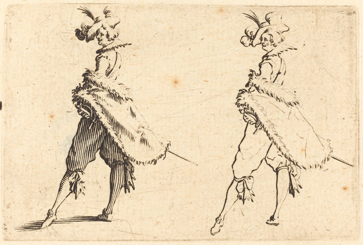 Gentleman sett fra siden av Jacques Callot