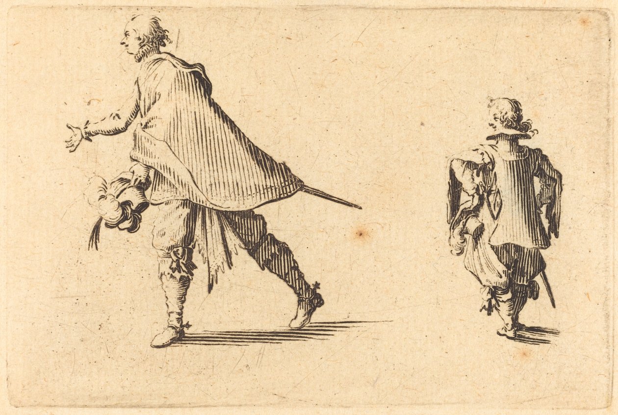 Gentleman og hans side av Jacques Callot