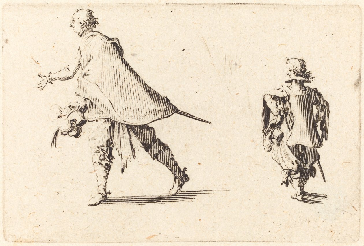 Gentleman og hans side av Jacques Callot