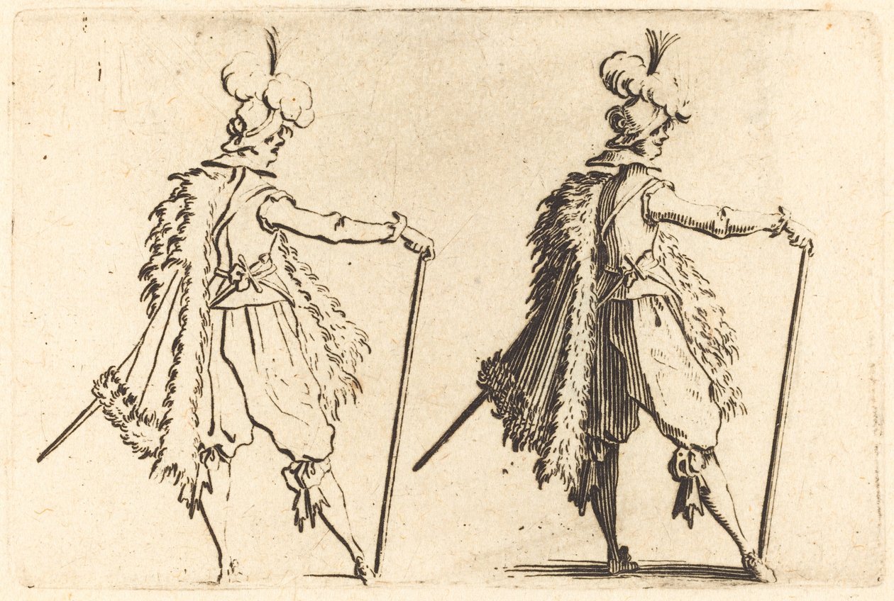 Gentleman med Cane av Jacques Callot
