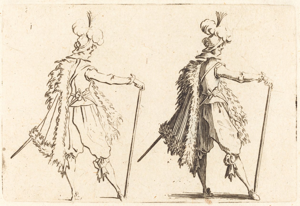 Gentleman med Cane av Jacques Callot