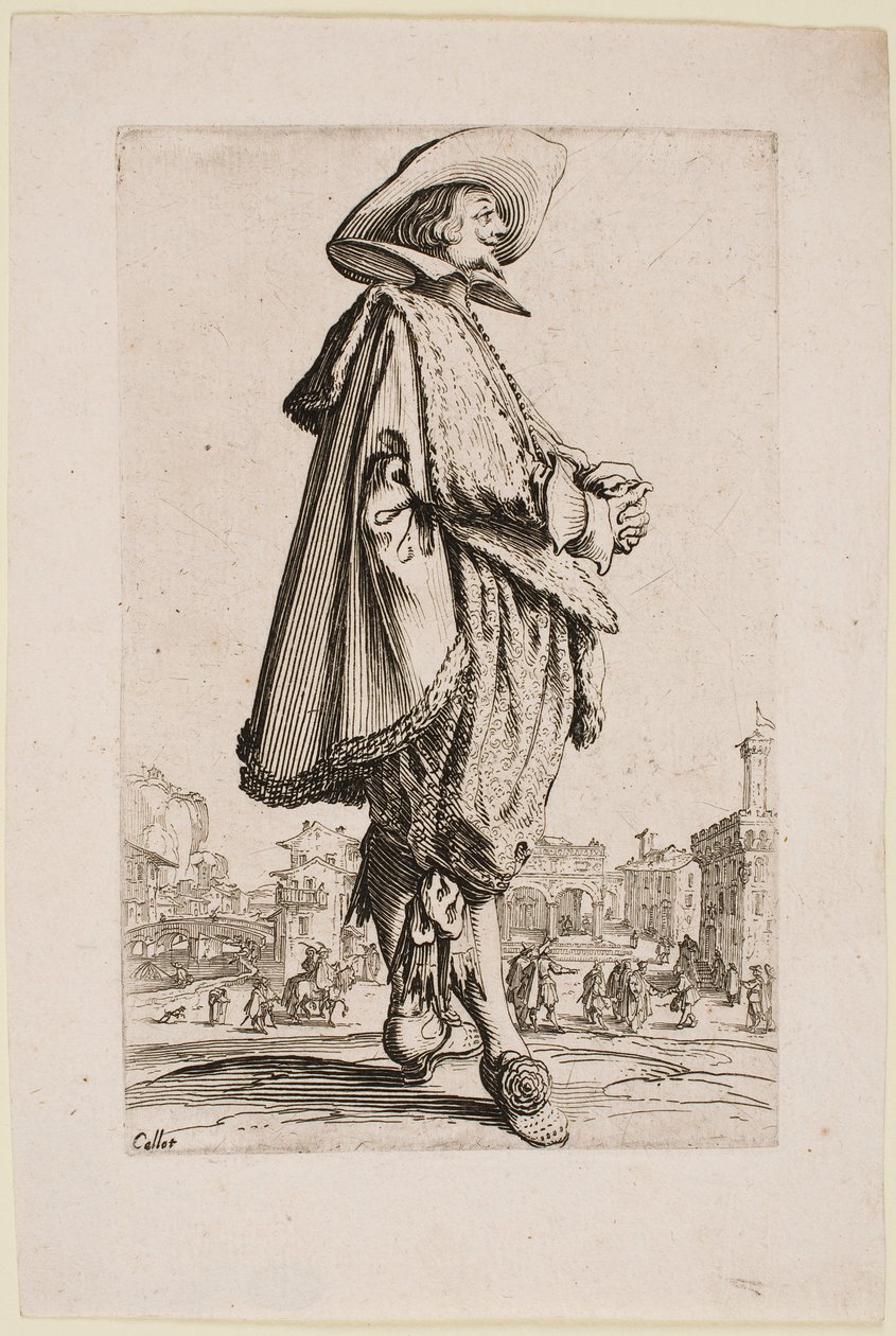 Gentleman with Hands Clasped, fra serien «The Nobility of Lorraine» av Jacques Callot